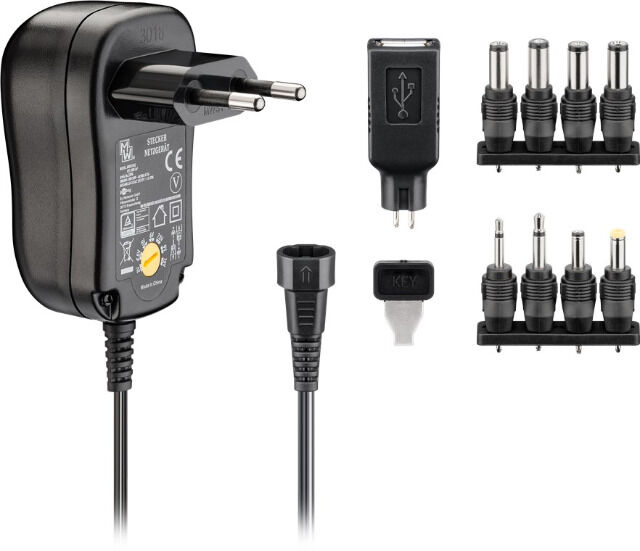 EcoFriendly Universal Netzteil 1000 mA 3-12 V mit 8 DC + 1 USB Adapter Netzstecker