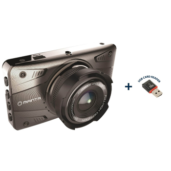 Manta 2in1 DVR501F FullHD Auto Dashcam 1080p 3,2 Zoll Webcam WDR