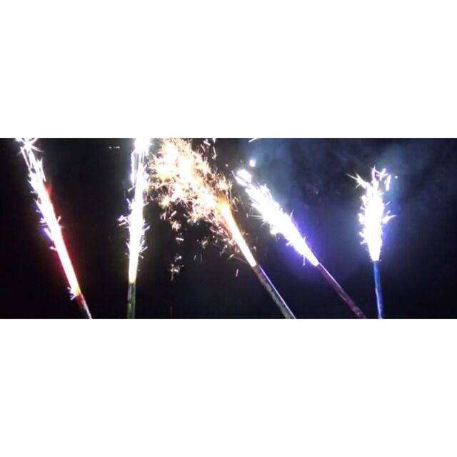 Handfontäne 5er, farbl. sortiert Handbengalos, Handfackel Jugendfeuerwerk f 1