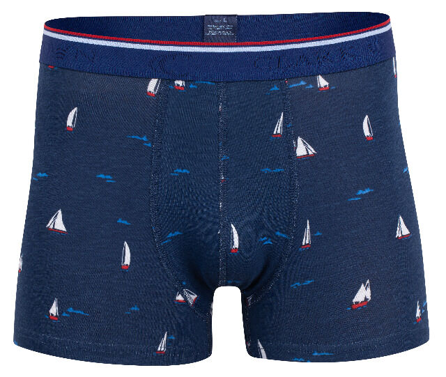 Clark Crown® Herren Pant aus Baumwolle mit maritimen All-Over-Print im 2er Pack
