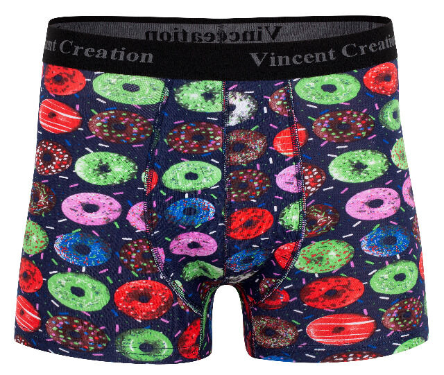 Vincent Creation® Herren Pant aus Baumwolle mit DONUT All-Over-Print im 2er Pack