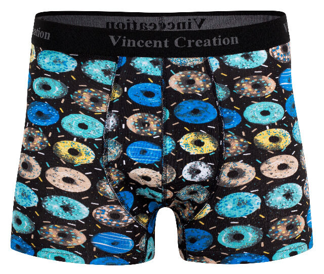 Vincent Creation® Herren Pant aus Baumwolle mit DONUT All-Over-Print im 2er Pack