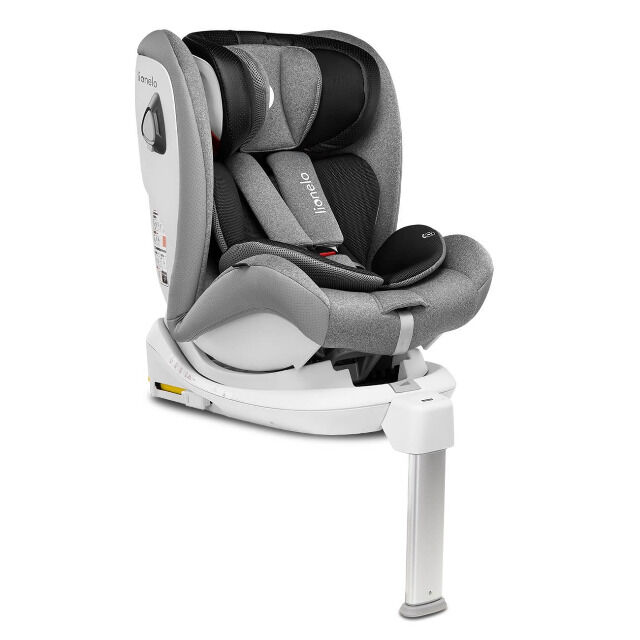 Lionelo Braam Stone Kindersitz Isofix und Stützfuß oder Autogurte Kindersitz Auto 0-36 kg Autositz