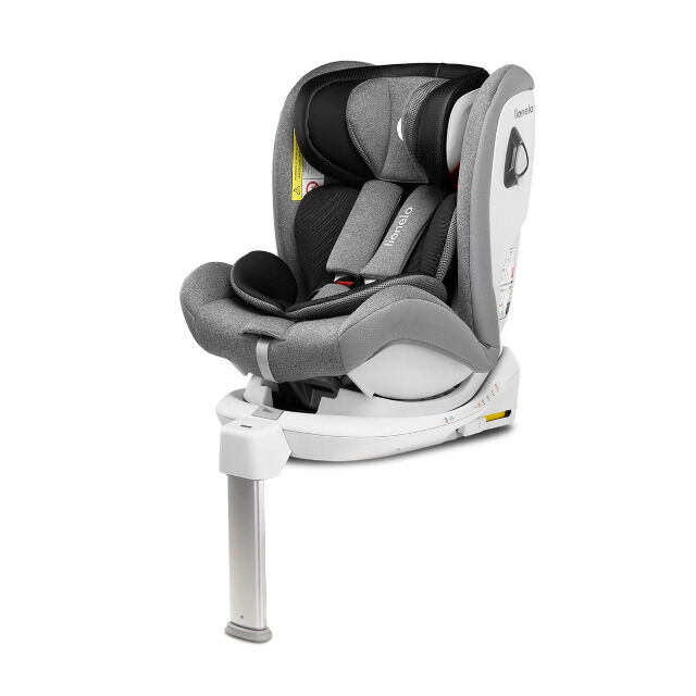 Lionelo Braam Stone Kindersitz Isofix und Stützfuß oder Autogurte Kindersitz Auto 0-36 kg Autositz