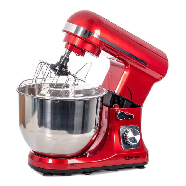 Topmatic PKM-1400.2 Rot Solo Multifunktionsmixer 1400W 5 Liter Küchenmaschine Knetmaschine