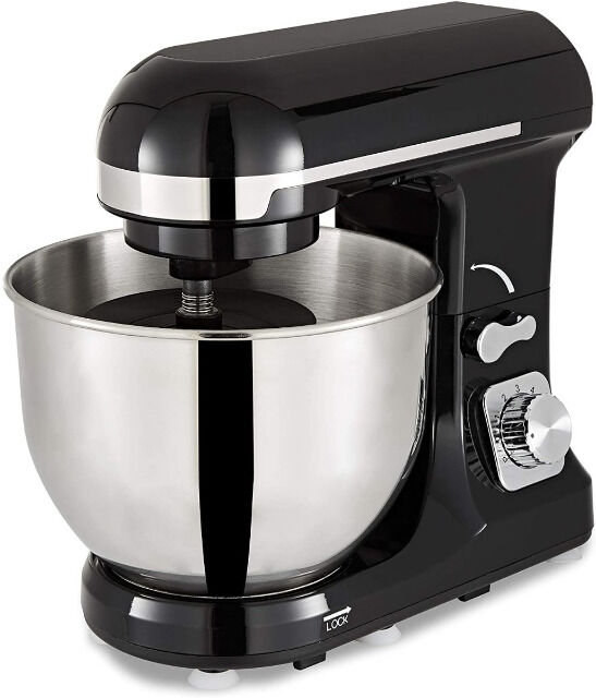 Topmatic PKM-1400.2 Schwarz Solo Multifunktionsmixer 1400W 1400 Watt 5 L Küchenmaschine Teigmaschine Knetmaschine