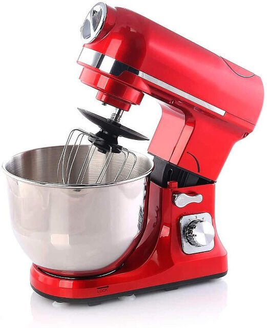 Topmatic PKM-1800.1BG Rot Multifunktion Mixer 1800W Fleischwolf Knetmaschine Teigmaschine Küchenmaschine