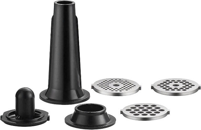 Topmatic MG-1200.3 schwarz elektrischer Fleischwolf 1200W Edelstahl Rückwärtslauf Sicherheitsschalter