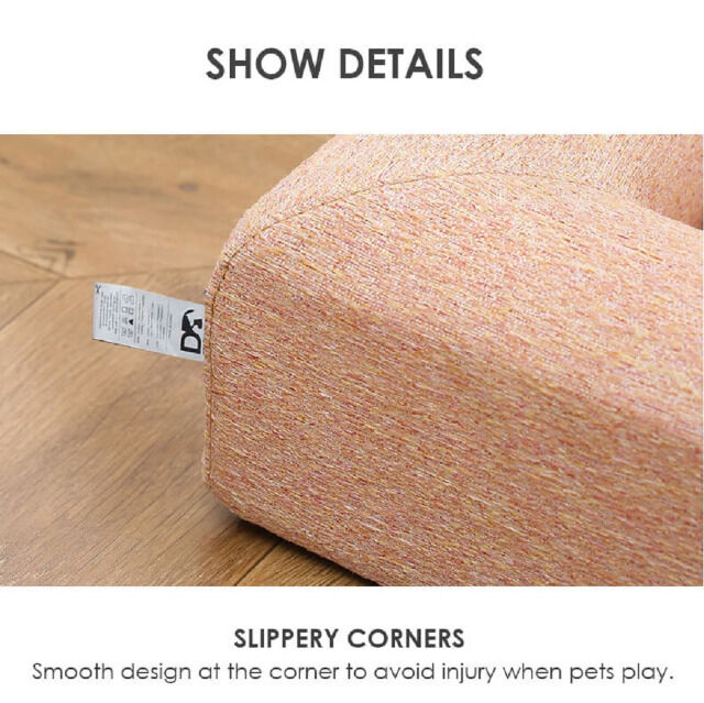 DEAR DARLING DD-01 Orthopädisches Luxus Hundebett u. Katzenbett mit Memoryschaum Matratze, gelenkschonen, wechselbarem Bezug