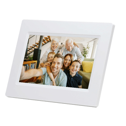 Denver PFF-710White Frameo 7 Zoll Digitaler Bilderrahmen weiss WiFi microSD 8GB Flash Fotorahmen Digital Bilder EEK: B