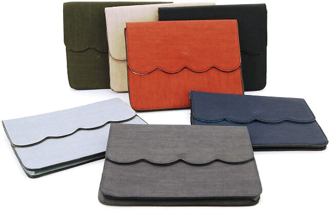 Tray bag & clutch suede look different colors and designs
