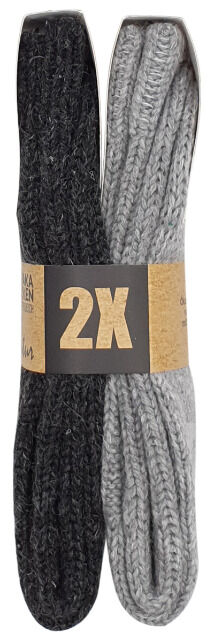 Unisex Norweger Grobstricksocken mit ALPAKA Wolle und breiter Rippstruktur im 2er Pack