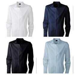 James & Nicholson ladies blouse long sleeve mix