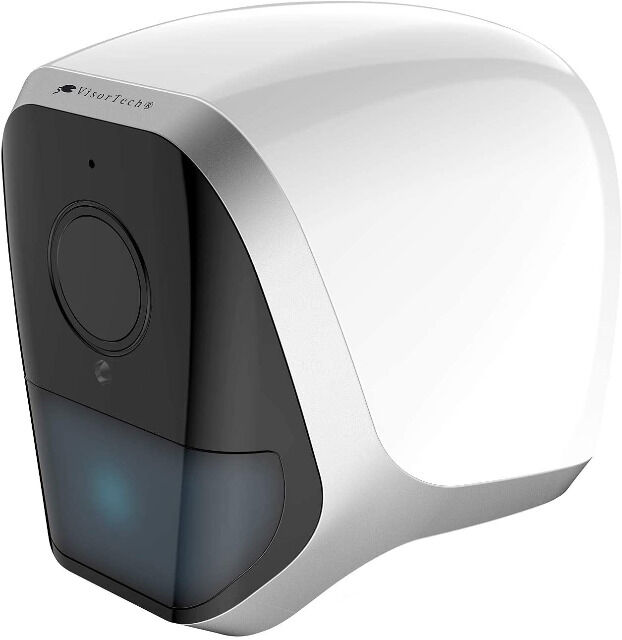 VisorTech IPC-680 Überwachungskamera WLAN mit App, 12 Monate Stand-by, 4 Akkus PIR Sensor Überwachung Kamera System Sicherheit Schutz 