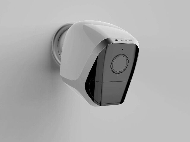 VisorTech IPC-680 Überwachungskamera WLAN mit App, 12 Monate Stand-by, 4 Akkus PIR Sensor Überwachung Kamera System Sicherheit Schutz 