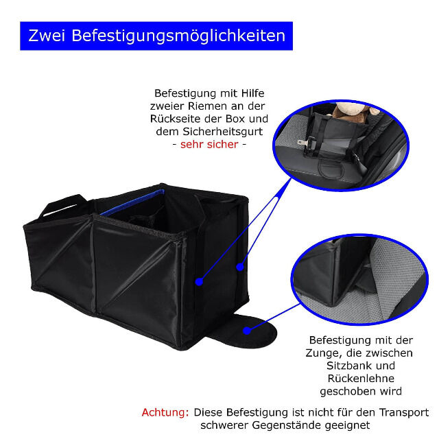 Wumbi Aufbewahrungsbox Blau KfZ Kofferraum Kofferraumtausche Organizer Auto Tasche