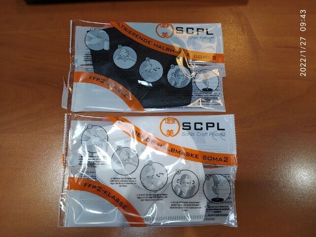 FFP2 Masken  Maske Mund Nasen Schutz CE Zertifiziert EU Produktion schwarz NUR SOLANGE DER VORRAT REICHT