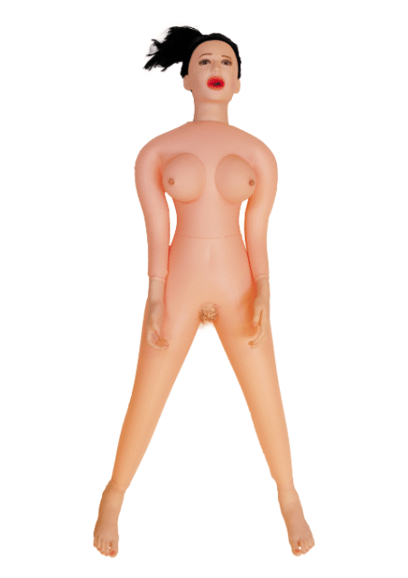 Bossoftoys - 59-00001 - Angelina - Aufblaspuppe mit echtem Gesicht - Erotik - Extra Pumpe - Extra vibrierendes Teil