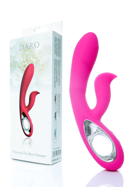 Daro g-punkt vibrator - Silikonen - pink farbe - Erotik - total length 19,5 cm -  dia 2 /3 cm - 12 funktionen - Erotik