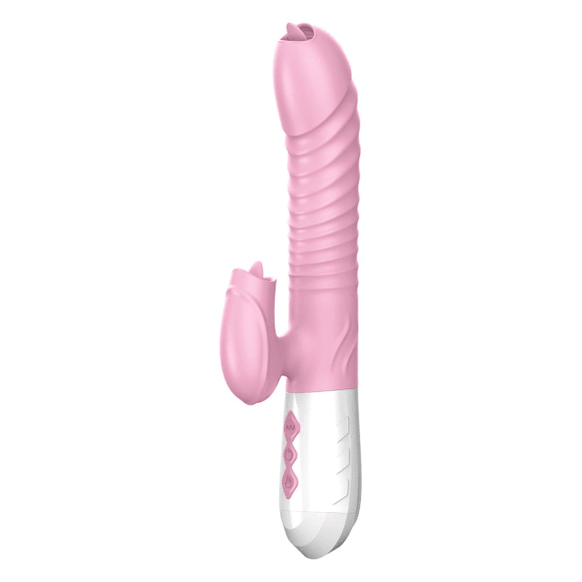 Bossoftoys - 63-00051 - Wibrator-Silicone Vibrator - USB Oplaadbaar - 7 Functies en Stuwfunctie - Verwarming - Roze