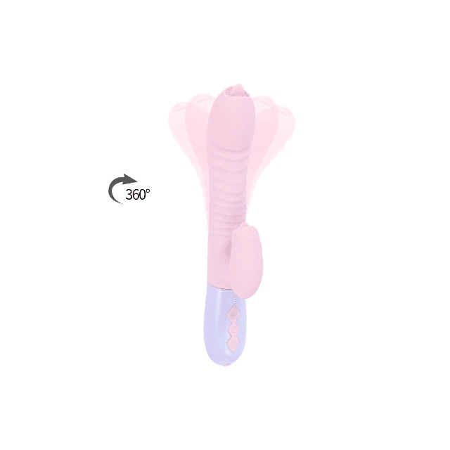 Bossoftoys - 63-00051 - Wibrator-Silicone Vibrator - USB Oplaadbaar - 7 Functies en Stuwfunctie - Verwarming - Roze