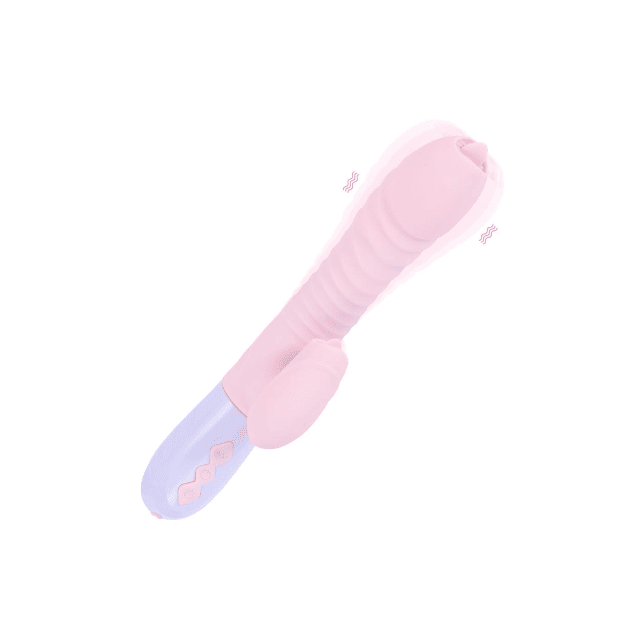 Bossoftoys - 63-00051 - Wibrator-Silicone Vibrator - USB Oplaadbaar - 7 Functies en Stuwfunctie - Verwarming - Roze