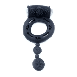 Bossoftoys – 67-00044 – Vibrierender Penisring – Schwarz – inklusive Batterien – verpackt im Plastikbeutel