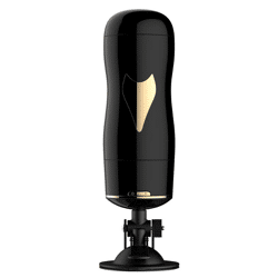 Bossoftoys - 63-00056 - Masturbator Black - Vibrierender Pussy-Masturbator - Saugnapf - 7 Vibrationsmodi - 28 CM / 11 Zoll - Flesh