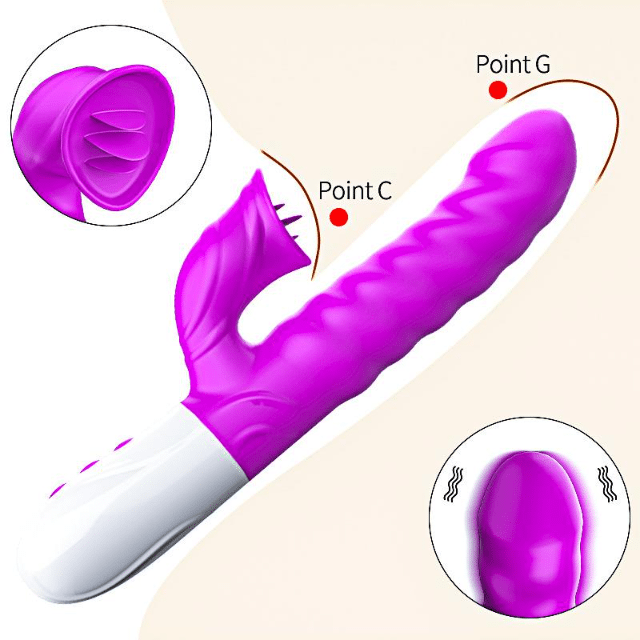Bossoftoys - 63-00058 - Vibrator Silicon - Vibrator - 7 Funktionen und Heizmodus - Wiederaufladbar