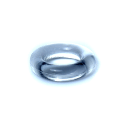 Bossoftoys - 67-00003 - Flexibler Cockring - Klar/Transparent - Durchmesser des Außenrings 4 cm - Durchmesser des Innenrings 2 cm - Blister 
