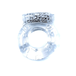 Bossoftoys - 67-00039 - Vibrierender Cockring - Transparent - inklusive Batterien - verpackt im Plastikbeutel