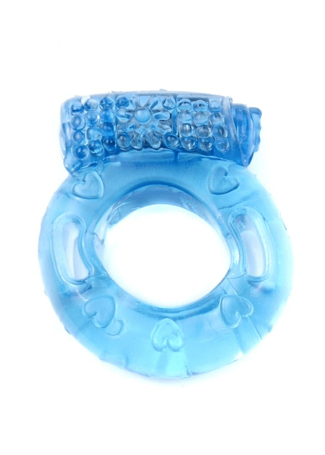 Bossoftoys - 67-00040 - Vibrierender Penisring - Blau - Inklusive Batterien - Verpackt in Plastikbeutel