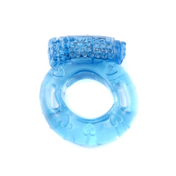 Bossoftoys - 67-00040 - Vibrierender Penisring - Blau - Inklusive Batterien - Verpackt in Plastikbeutel