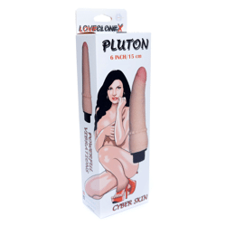 Bossoftoys - 21-00026 - Pluton - Clone X - realistischer Vibrator - superflexibles Cyberskin-Material - Größe 18 cm - 6 Zoll - Hautfarbe 