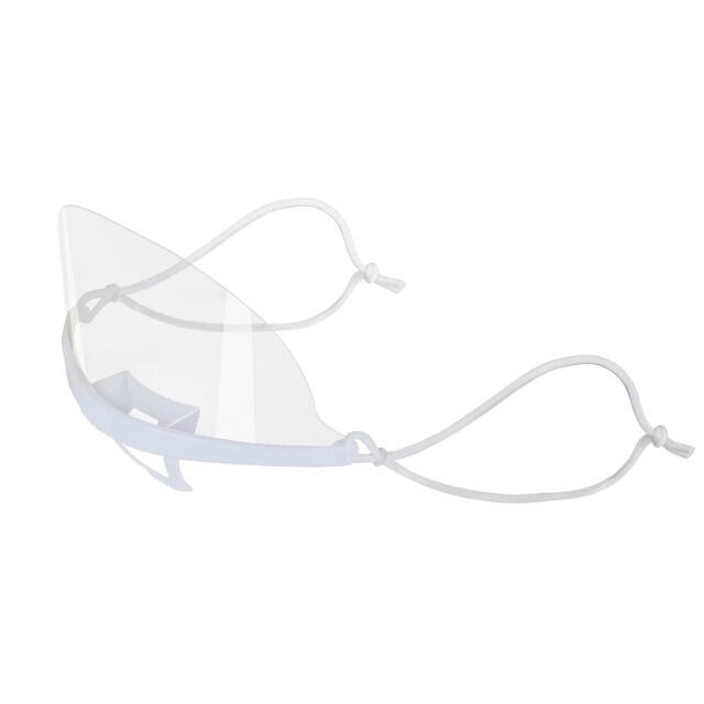 Mundvisier/Gesichtsvisier - wiederverwendbar, transparent