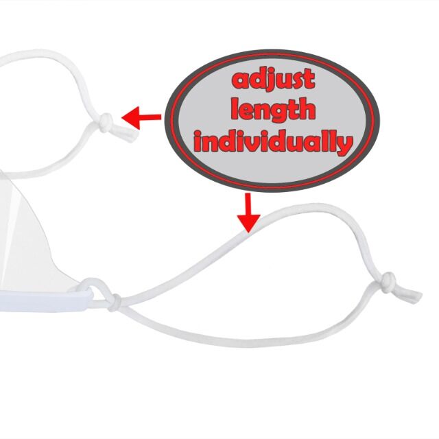 Mundvisier/Gesichtsvisier - wiederverwendbar, transparent