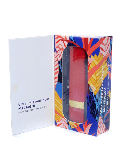 Bossoftoys - 22-00021 - Lippenstift-Vibrator - Wiederaufladbar - Rotes Gehäuse - Farbkarton