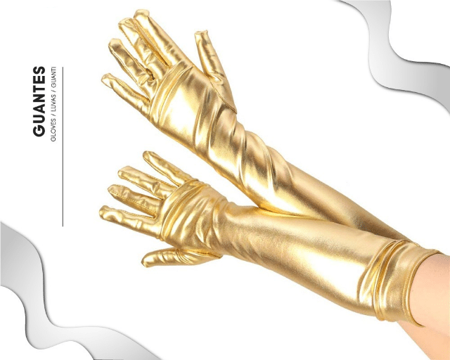 Kinky Pleasure - Fun Products - Handschuhe lang - Gold - PL061