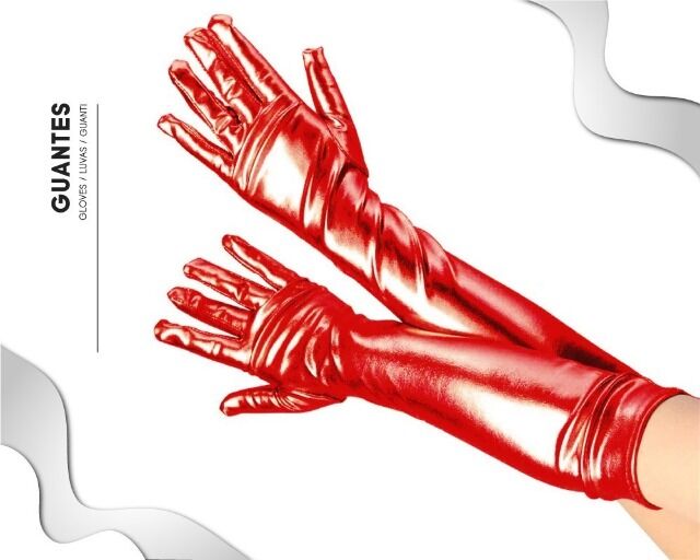Kinky Pleasure - Fun Products - Handschuhe lang - Rot - PL062