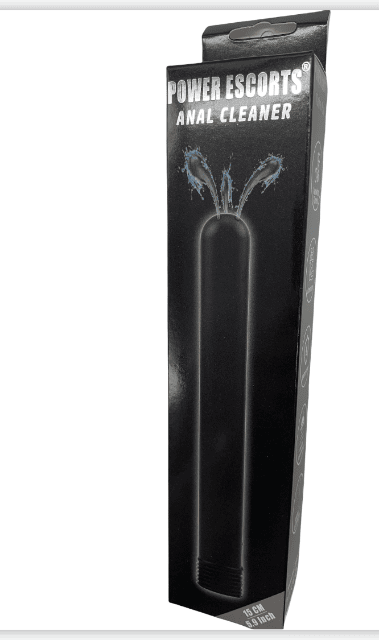 Power Escorts - BR277 - Analreiniger - Tube Pro - Analduschenreiniger - Schwarz - 15 cm / 5,9 Zoll