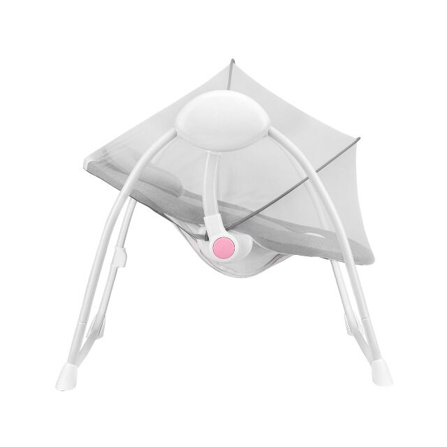 Lionelo Ruben pink Babyschaukel Schaukel Wippe Babywippe mit Moskitonetz 0-12 kg
