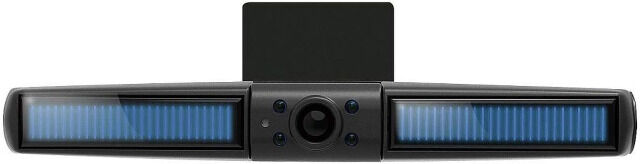 Lescars Kabellose Solar-Funk-Rückfahrkamera mit großem Farb-Monitor und wetterfestem Gehäuse