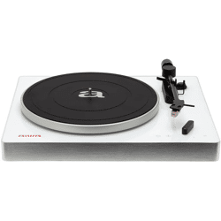 Aiwa APX-680BT /WT White Bluetooth turntable 2 speeds 33/45 rpm magn. aluminum capsule vinyl record digitizer