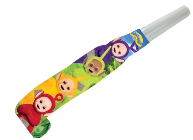 Amscan 8 Luftrüssel / Tröte mit Teletubbies Motiv