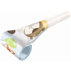 Amscan 8 Luftrüssel Tröte mit Fuchs + Biber Motiv Kinder