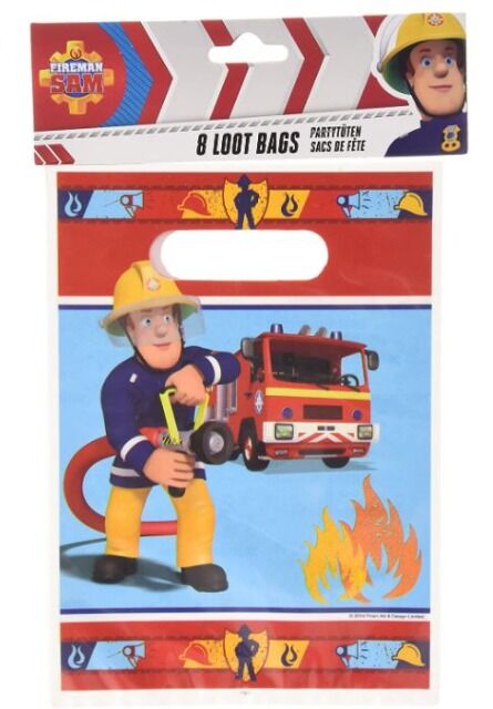 Amscan Geschenktüten 8er, Feuerwehrmann Sam
