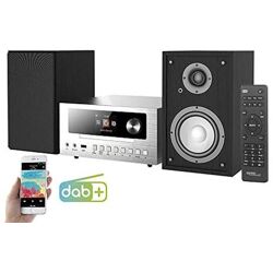 auvisio IRS-500.CD Micro-Stereoanlage mit Webradio, DAB+, FM, CD, Bluetooth, USB, 100 W