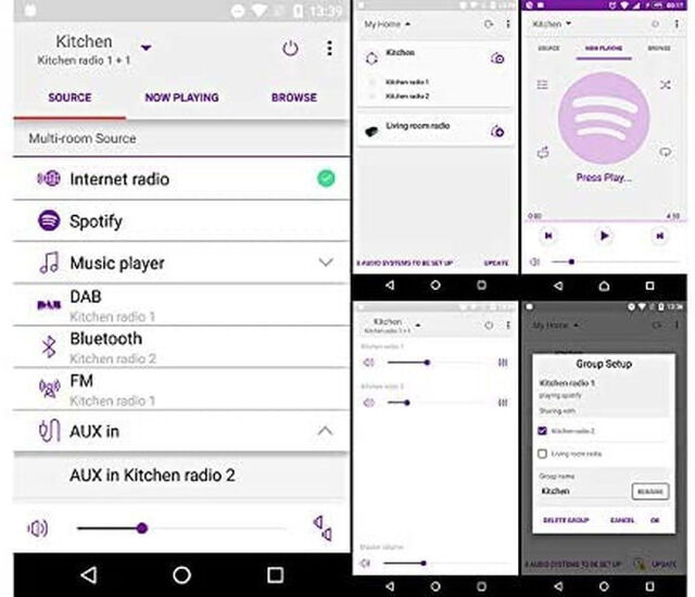 auvisio IRS-500.CD Micro-Stereoanlage mit Webradio, DAB+, FM, CD, Bluetooth, USB, 100 W