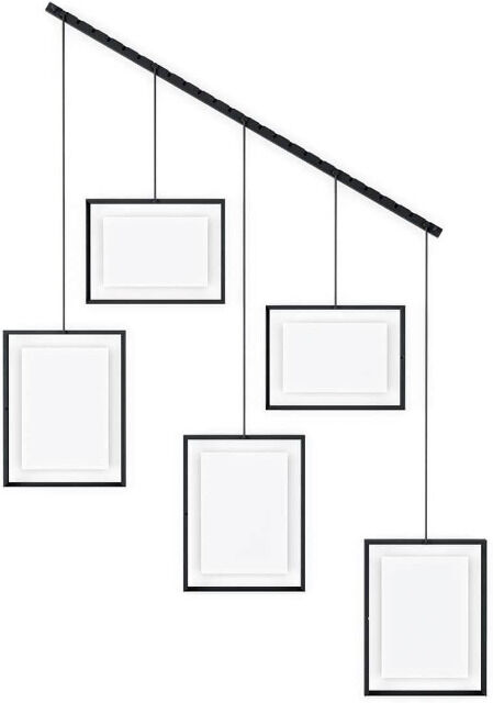 Umbra Exhibit Foto Collage Bilderrahmen 1001201-921 schwarz für 5 Fotos Fotorahmen