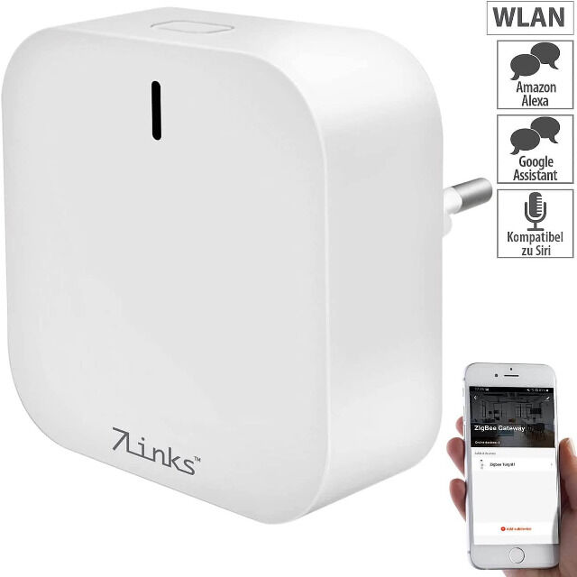 7Links ZigBee RC-295.zigbee WLAN Gateway Smart Home Zentrale App WiFi Mesh Internet Smarthome Endgeräte Steuerung